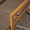 thumbnail image 4 of Afuera Living Modern / Contemporary Outdoor Acacia Wood Chaise Lounge in Gray, 4 of 14