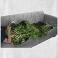 thumbnail image 6 of Jungle Soft Flannel Fleece Blanket, Deep Forest with Wooden Pier and River Refreshing Exotic Nature Wild Image, Cozy Plush for Indoor and Outdoor Use, 50" x 70", Hunter Green Brown, by Ambesonne, 6 of 6
