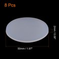thumbnail image 2 of Unique Bargains Joint Rond en Silicone Épais 50mm OD 2mm Blanc 8 Unités, 2 of 5