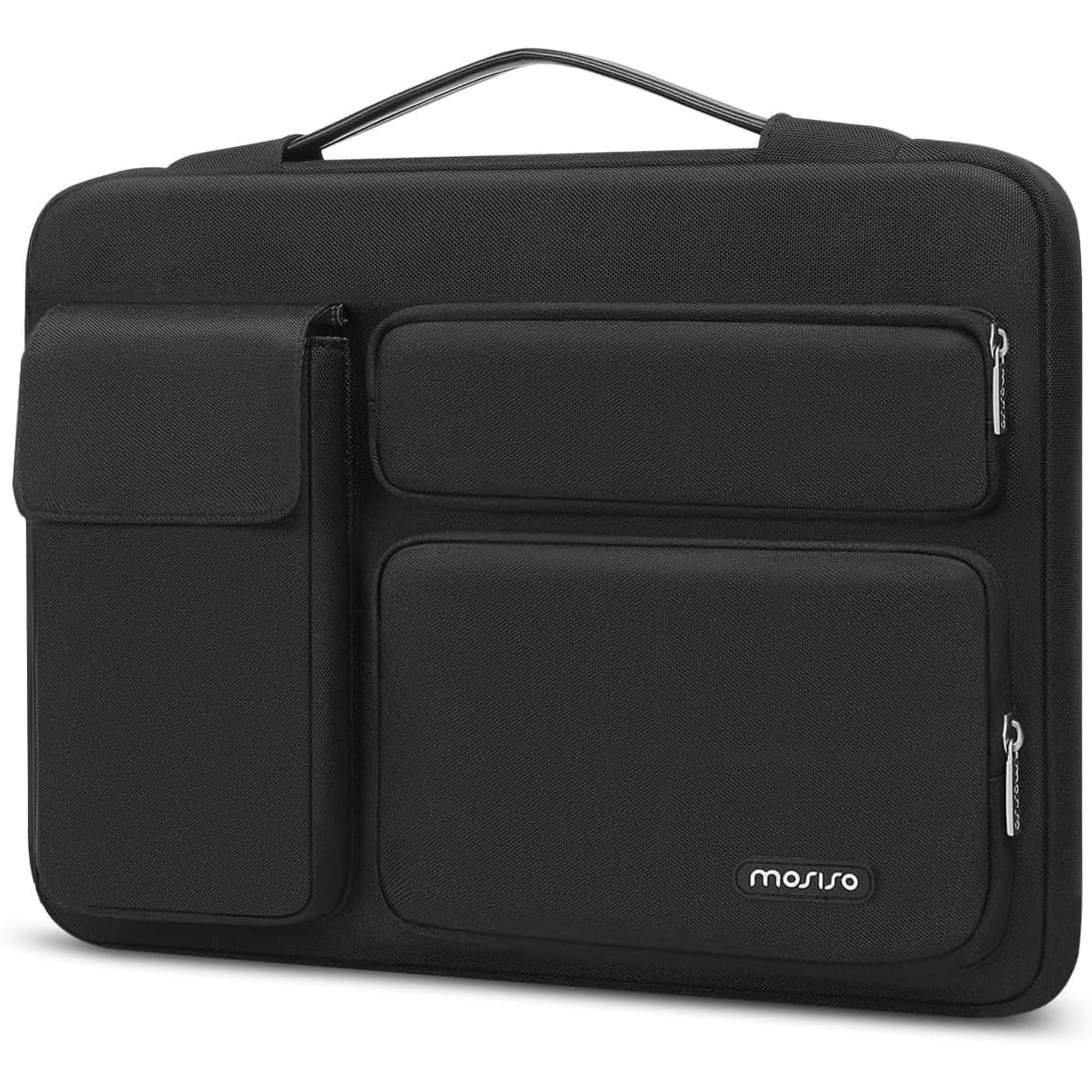 MOSISO Laptop Sleeve Bag for 13-13.3 inch HP Dell Asus Acer Lenovo Notebook, 360 Protective Computer Carrying Case for MacBook Pro 14 inch, Black