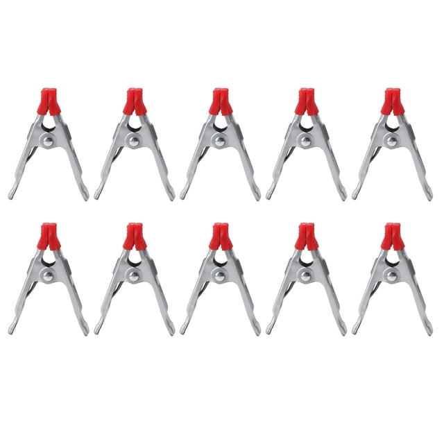 1OPCS 4 ''Mini Clip de resorte de Metal pequeño abrazadera de carpintería Clip de agarre en forma de A abrazadera de mandíbula herramientas de bricolaje