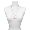 thumbnail image 3 of Delight Jewelry Silvertone Large Pink Ballet Slippers - Light Pink Heart Nurse Strong Zoe Necklace, 3 of 4