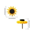 Cute Sunflower Push Pins Thumb Tacks Decorative Push Pins Cork Board