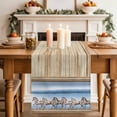 thumbnail image 3 of Western Horse Cotton Linen Table Runner for Dining Kitchen, Farmhouse Wooden Grain Vintage Cowboy Barn Door Wedding Outdoor Party Tablerunners, Dresser Scarf Coffee Tablecloth Runners 13x72 Inches, 3 of 8