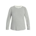 thumbnail image 5 of Terra & Sky Women's Plus Puff Long Sleeve Crewneck Top, Sizes 0X-5X, 5 of 5