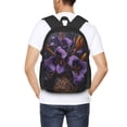 thumbnail image 5 of Balery Ornate Purple Floral Vase Backpack for Men and Women - Durable 600D Oxford Cloth -Large Capacity, Water-Resistant School, Travel, and Hiking Bag, 5 of 7