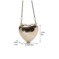 thumbnail image 3 of Jiibva Cute Hearts Shaped Crossbody Bag Women Evening Party Bag Tote Bag Fashion Shoulder Crossbody Bags Acrylic Chain Purse Handbag for Parties and Weddings, 3 of 7