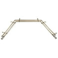 thumbnail image 4 of Zidon 13/16" Double Bay Window curtain rod Adjustable 20"-36", 38"-72" - Antique Brass,(ABay-73-4D), 4 of 4