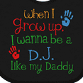 thumbnail image 4 of Inktastic DJ Like Daddy Boys or Girls Baby Bib, 4 of 4
