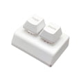 thumbnail image 2 of Teclado de 2 teclas Hotswap Teclado de una mano Teclado programable de 2 teclas Mini teclado USB para programación de control de Blanco Hugo Mini teclado, 2 of 10