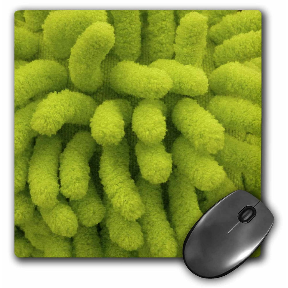 3dRose Lime Green Shag, Mouse Pad, 8 by 8 inches