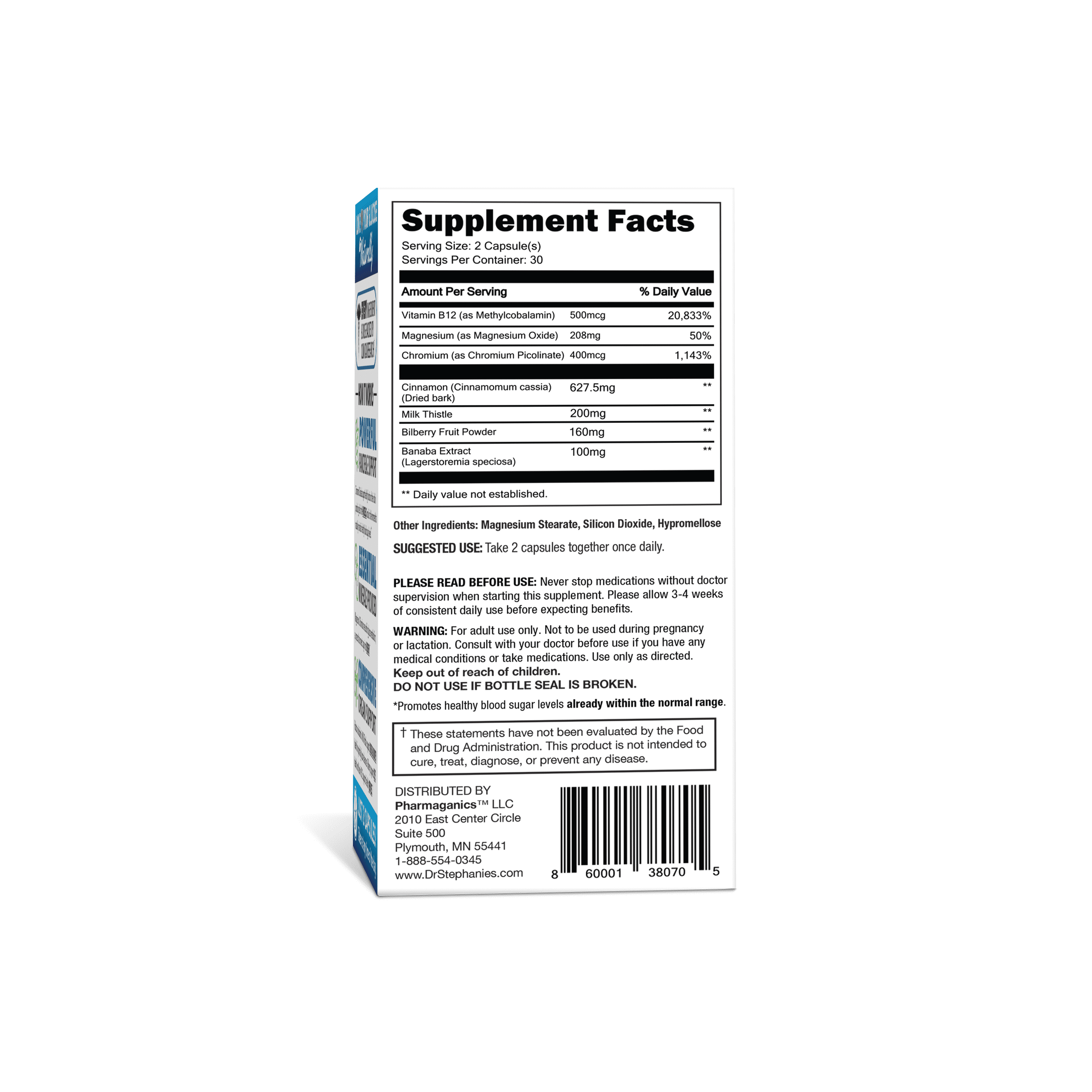 Dr. Stephanie's Double Pack- Blood Sugar 24 Hour + Carb & Sugar Blocker - 2 Pack Supplements