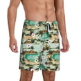 thumbnail image 2 of Sikiie Colorful Hawaii Palms Mens Pajama Shorts, Lightweight Lounge Pant with Pockets Soft Sleep Pj Shorts for Men4X-Large, 2 of 6
