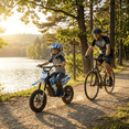 thumbnail image 2 of NEXVEY Electric Dirt Bike for Kids Ages 8–13, Grow with Your Child, 1500W Peak Motor, 48V 13Ah Battery, 22MPH, 3 Speed Modes, Dual Suspension, Kids Electric Motorcycle, 2 of 10