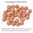 thumbnail image 3 of Uxcell 9-10mm 0.88 Lbs Clay Pebbles Pink Gardening Potted Balls for Hydroponic Growing, 3 of 5