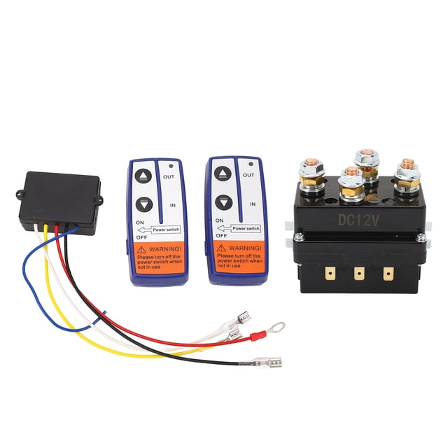 SUV Electric Winch Relay, Vehicle Electric Winch Relay Practical 30W Coil Power Remote Control For ATVs