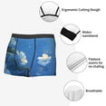 thumbnail image 3 of Honeii Hibiscus Flowers Calm Water Print Mens Boxer Briefs Breathable,Boxer Brief for Men, Moisture-Wicking Underwear-X-Large, 3 of 5