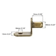 thumbnail image 2 of Uxcell 0.24'' Soporte de Estante en Forma de L  Soporte de Estante con Agujero  Acero Bronce 20pcs, 2 of 3