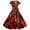 ZI-Red, variant on jsaierl Womens Christmas Dresses Short Sleeve Square Neck Tea Dress Holiday Santa Print A Line Dresses Casual Tunic Dress Christmas Gift for Teen Girls
