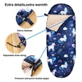 thumbnail image 3 of Girls Sleeping Bags for Kids w. Carrying Backpack - Star Unicorn Rainbow, 3 of 6
