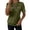 Army Green, variant on Women's Half Zip Quilted Sweatshirts Crewneck Short Sleeve Pullover Tops Solid Color Textured 2026 Fashion Summer Tops