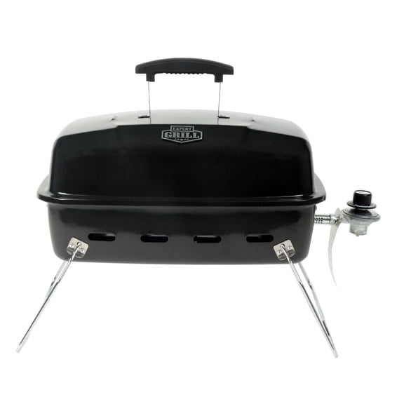 Expert Grill 1-Burner Black Portable Propane Gas 17.5 inch Grill, with Removable Lid