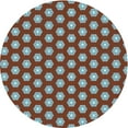 thumbnail image 1 of Ahgly Company Indoor Round Patterned Columbia Blue Area Rugs, 6' Round, 1 of 6