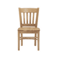 thumbnail image 4 of Linon Virden Farmhouse Style Slat Back Children's Chair, Set of 2, Natural Finish, 4 of 12