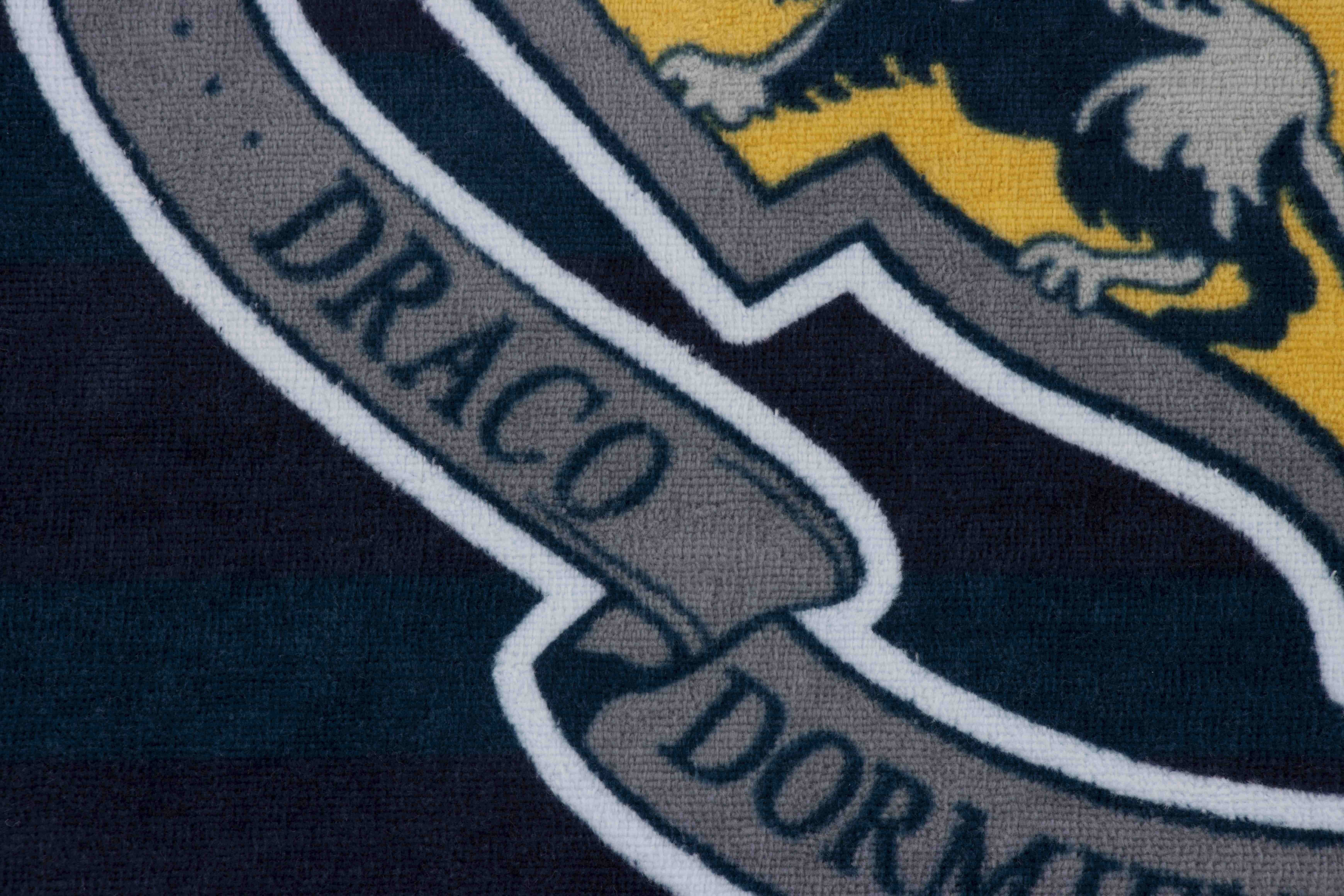 Harry Potter Collegiate Crest 34" x 64" Oversized Bath Towel, Cotton, Grey, Warner Bros