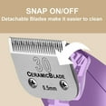 thumbnail image 2 of 2 Pack Detachable Pet Dog Clipper Blades, Compatible with Andis,Most Oster A5, Wahl KM Series Clippers（#30 Blade 0.5MM Cut Length）, 2 of 7