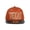Burnt Orange/Orange, variant on TopHeadwaer Texas City Snapback w/ Floral Flat Bill - Khaki/Orange