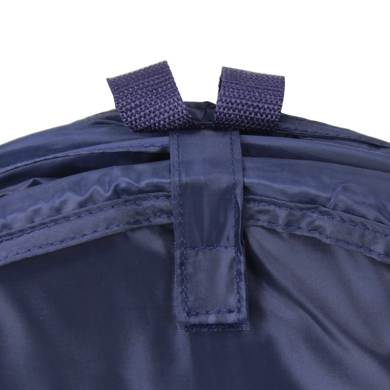 Mainstays Pop-Up Laundry Hamper With Zipper Lid, Blue photo 6