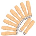 thumbnail image 4 of 10Ensemble Manche en Bois Circulaire Rond pour Outil de Bricolage 4.1X0.9Inch, 4 of 8