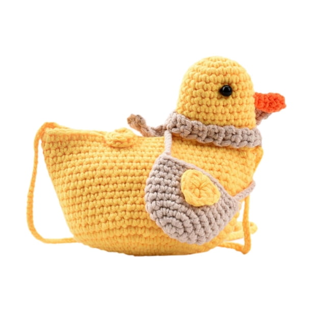 Bolso bandolera jinwen con forma de animal cruzado amarillo