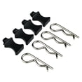 thumbnail image 2 of Upgrade Bent Springy R Pins 1/6 Car Hobby Modification Spare Parts with Bracket Model Vehicles Model Accessories 4Pcs for SCX6 Car Adults Black, 2 of 3