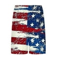 thumbnail image 5 of Generic Men's American Flag Swim Trunks 6" Inseam Board Short with Compression Liner (S-3XL), 5 of 5