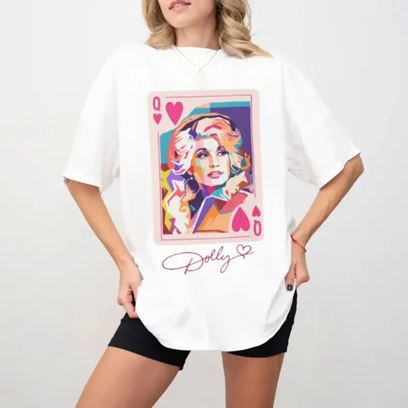 Queen Of Heart Dolly Shirt, Vintage Tribute Country Music Tee, Music Lovers Tee, Fan Gift Outfit