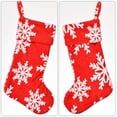 thumbnail image 3 of Calcetines De Navidad De Copo De Nieve De Peluche Calcetines De Decoración De Copo De Nieve De Peluche Suave Calcetines De Copo De Nieve Festivo Colgante De Árbol De Navidad Con Cuerda Colgante Serendint HA027647-01, 3 of 7