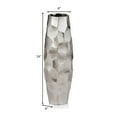 thumbnail image 4 of Modern Day Accents 3617 Facetado Barrel Silver Vase, 4 of 4