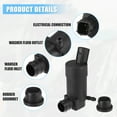 thumbnail image 3 of Coche Parabrisas Lava Motor Bomba para VOLVO C70 - 2 uds Negro, 3 of 6