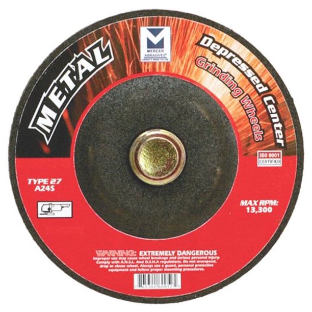 Mercer Abrasives 62006025 Type 27 Depressed Center Grinding Wheels 41