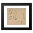 thumbnail image 2 of Félicien Rops 23x20 Black Modern Framed Museum Art Print Titled - Sheet with Putti and Several Figures, 2 of 5