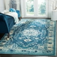 thumbnail image 4 of SAFAVIEH Evoke Aleesha Bordered Area Rug, Navy/Gold, 5'1" x 7'6", 4 of 11