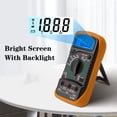 thumbnail image 3 of XL830L Handheld Digital Multimeter LCD Backlight Portable AC/DC Ammeter Voltmeter Ohm Voltage Tester Meter Multimetro, 3 of 7