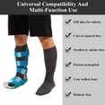 thumbnail image 6 of HNYG 5 Pairs Walking Boot Socks, Replacement Sock Liner for Orthopedic Walking Boots Walker Brace, Tube Cast Boot Surgical Leg Cover for Men Women, Dark Gray, 6 of 7