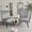 Grey, variant on Alunaune Accent Chair Set of 2 Upholstered Living Room Chairs Modern Bedroom Furniture Sets Armless Slipper Club Chair Guest Reception Couch Comfy Wingback Single Sofa-Gray