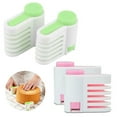thumbnail image 2 of ENJOYW 4Pcs Cake Leveler Conception Ergonomique Économie de Travail en Acier Inoxydable Toast Tranchage Outil de Cuisson Fournitures Cake Leveler, 2 of 7
