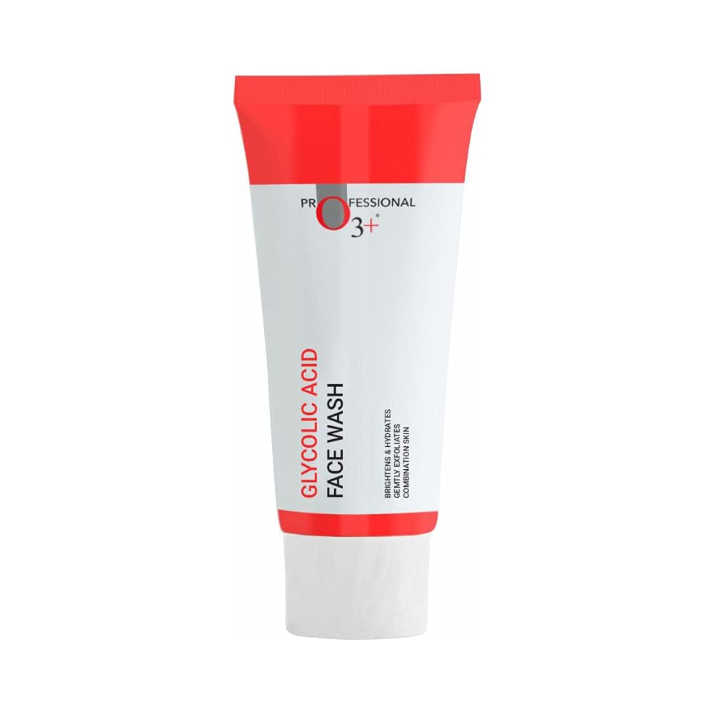O3+ Glycolic Acid Face Wash for Radiance Deepcleanses skin and pores