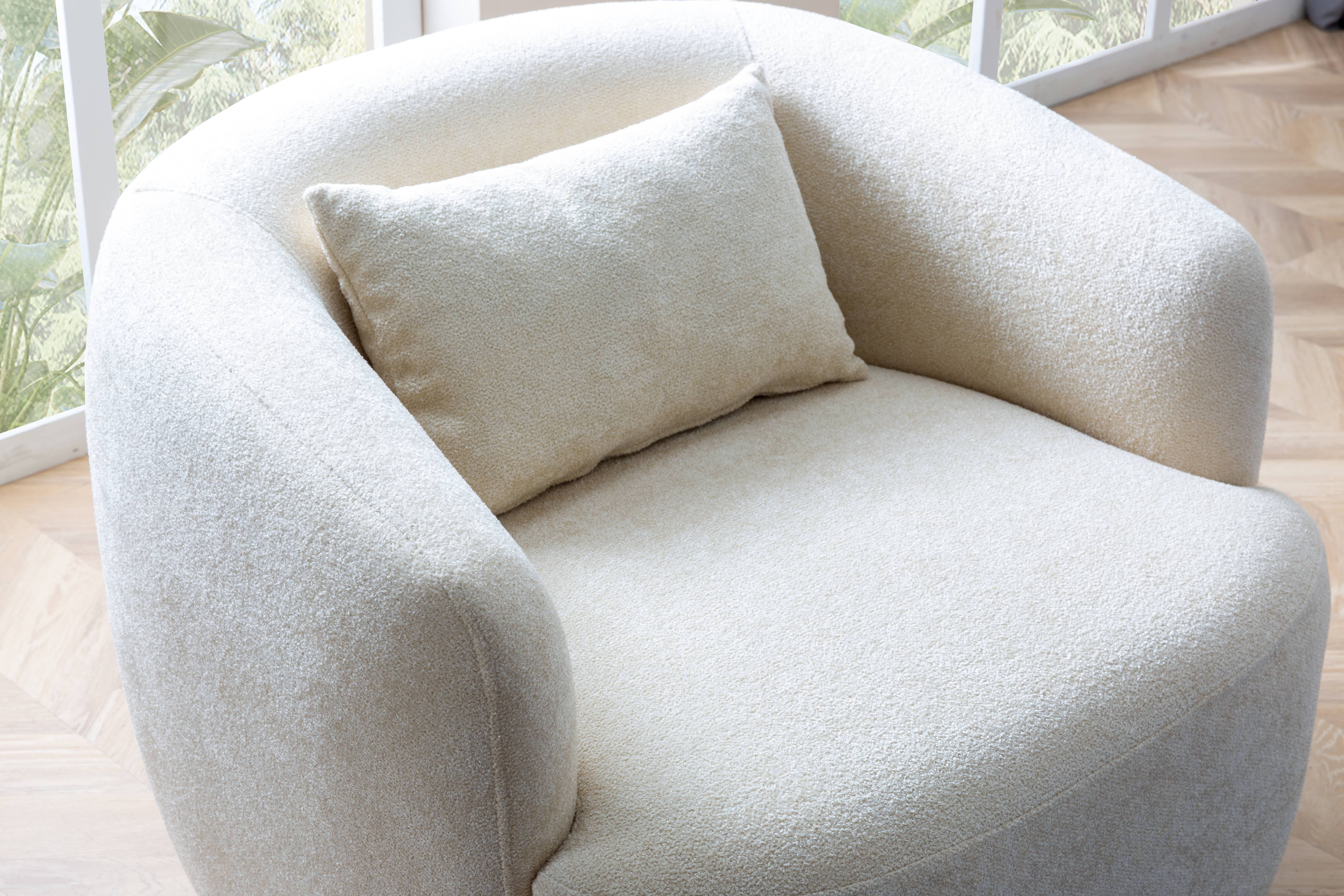 Katy Boucle Curved Sectional - image 9 of 10