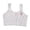 White, variant on Ticikt Girls' Cotton Ribbed Training Bra, Cute Decor Puberty Underwear for ,White